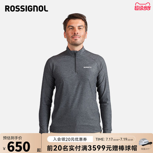 ROSSIGNOL金鸡男士薄WESTWEGT恤透气长短袖半拉链休闲上衣