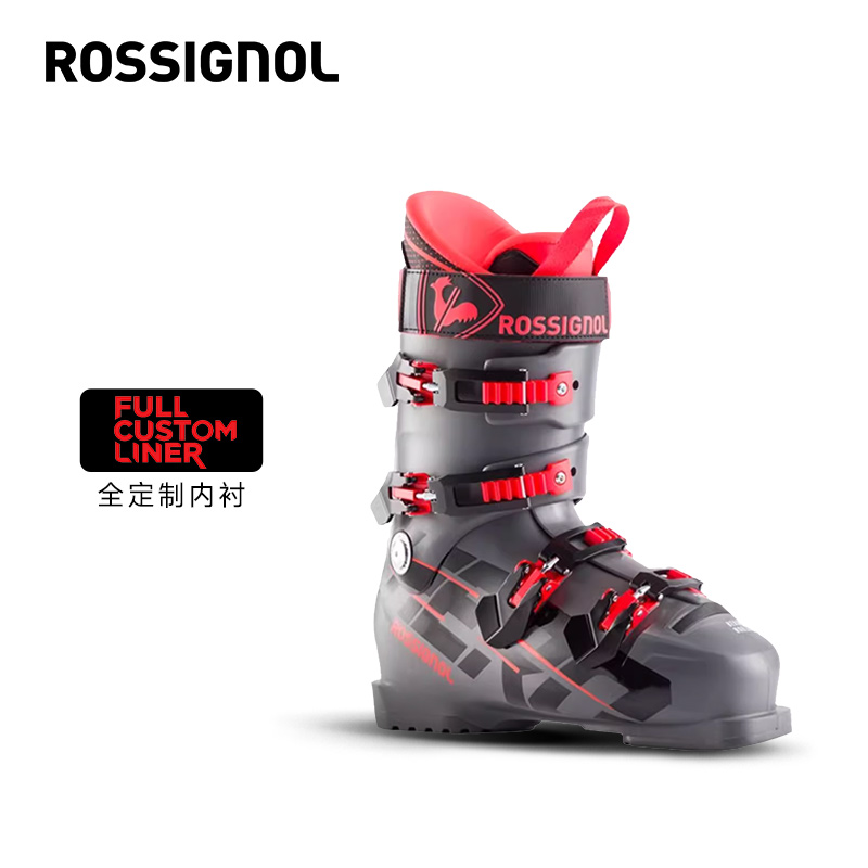 ROSSIGNOL金鸡男士竞技款双板滑雪鞋Hero World Cup硬度110 灰色