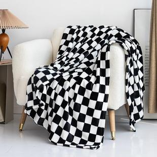沙发小毯子0910v 格空调毯牛奶绒毛毯午睡毯休闲办公室冬季 夏季