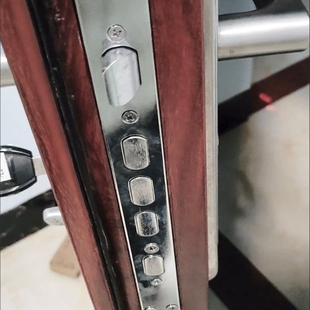 防盗门锁体不锈钢配件方舌大门锁具单双活锁芯入户门圆柱家用普通