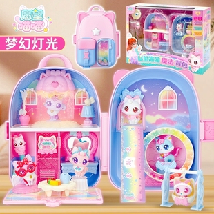 愿望喵喵城堡乐园玩具声光大屋子许愿猫儿童女孩公主生日礼物