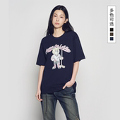 26春季 新款 T恤男女同款 ADLV复古曲棍球AC熊短袖 棉质圆领上衣韩版