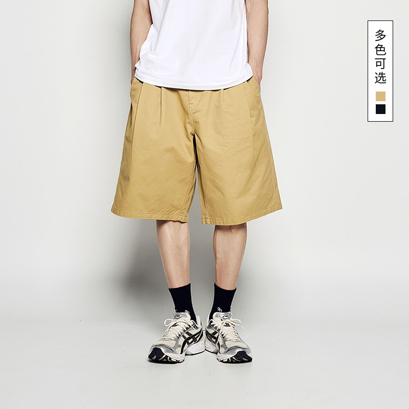 ADLV 2025春夏新品裤子短裤宽松舒适个性全棉百搭时尚休闲五分裤