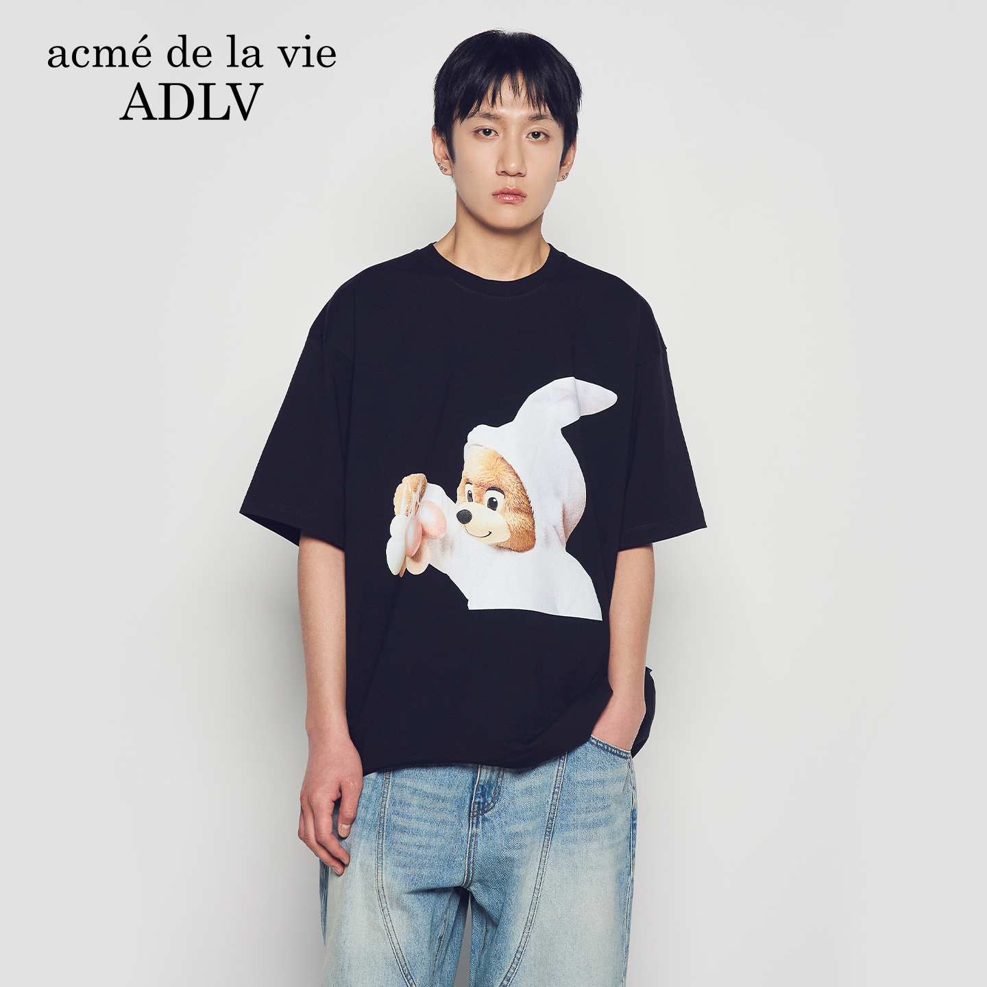 ADLV2026新款AC熊兔短袖T恤