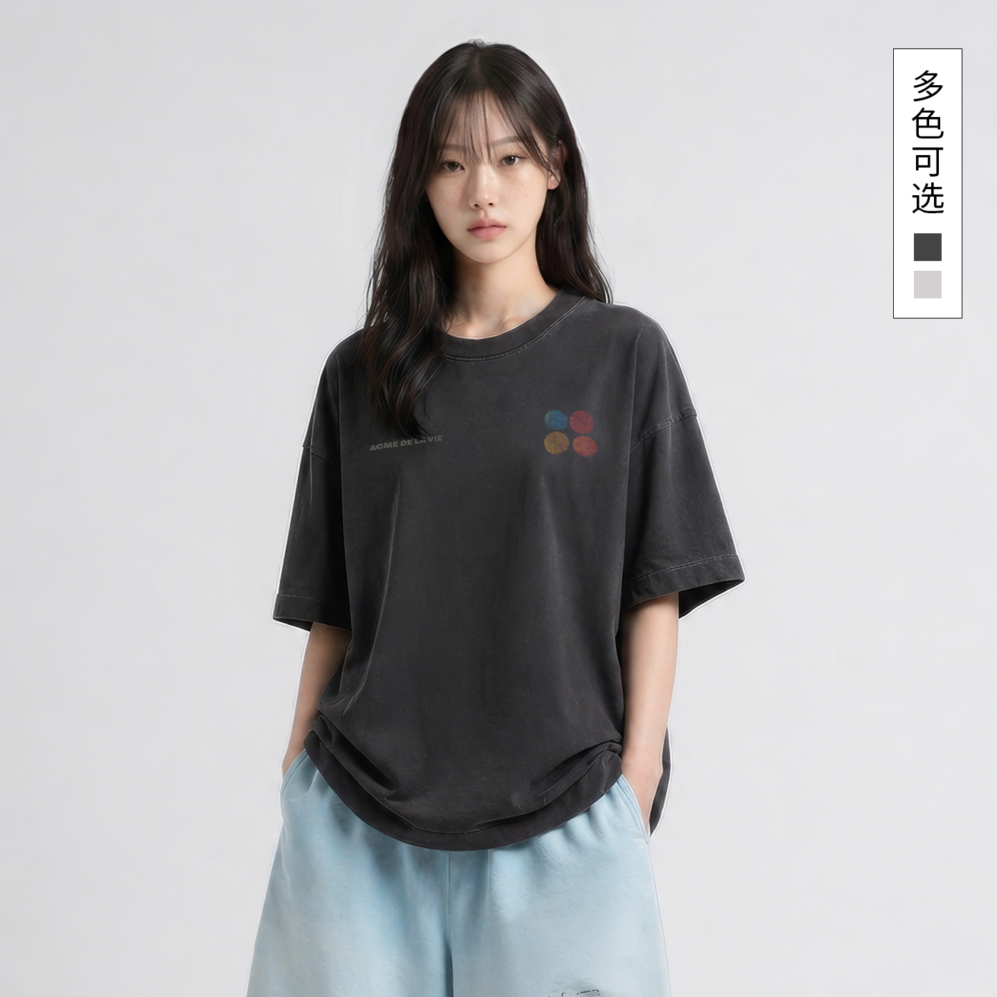 ADLV休闲复古风短袖T恤