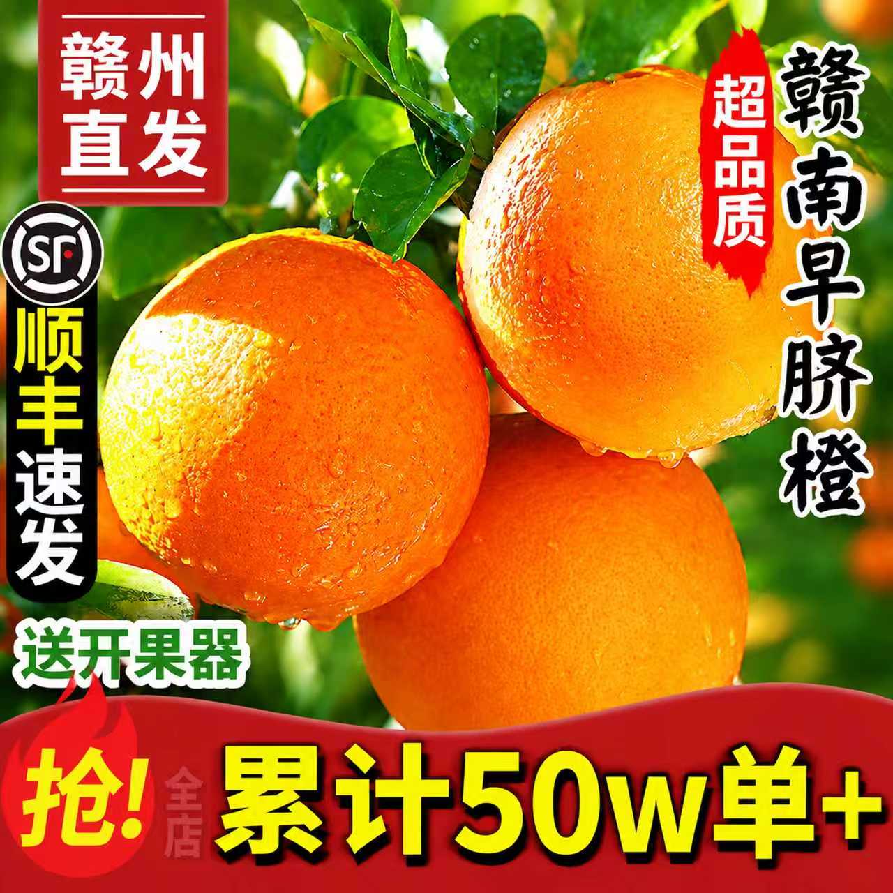 正宗江西赣南脐橙子应季现摘水果当季整箱甜橙榨汁礼盒官方旗舰店