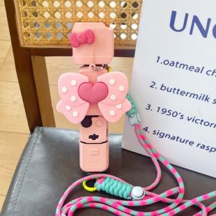 立体波点粉蝴蝶适用大疆Pocket3保护套硅胶屏幕套标准版全能套运动相机云台保护手柄防刮Pocket3保护壳斜挎绳