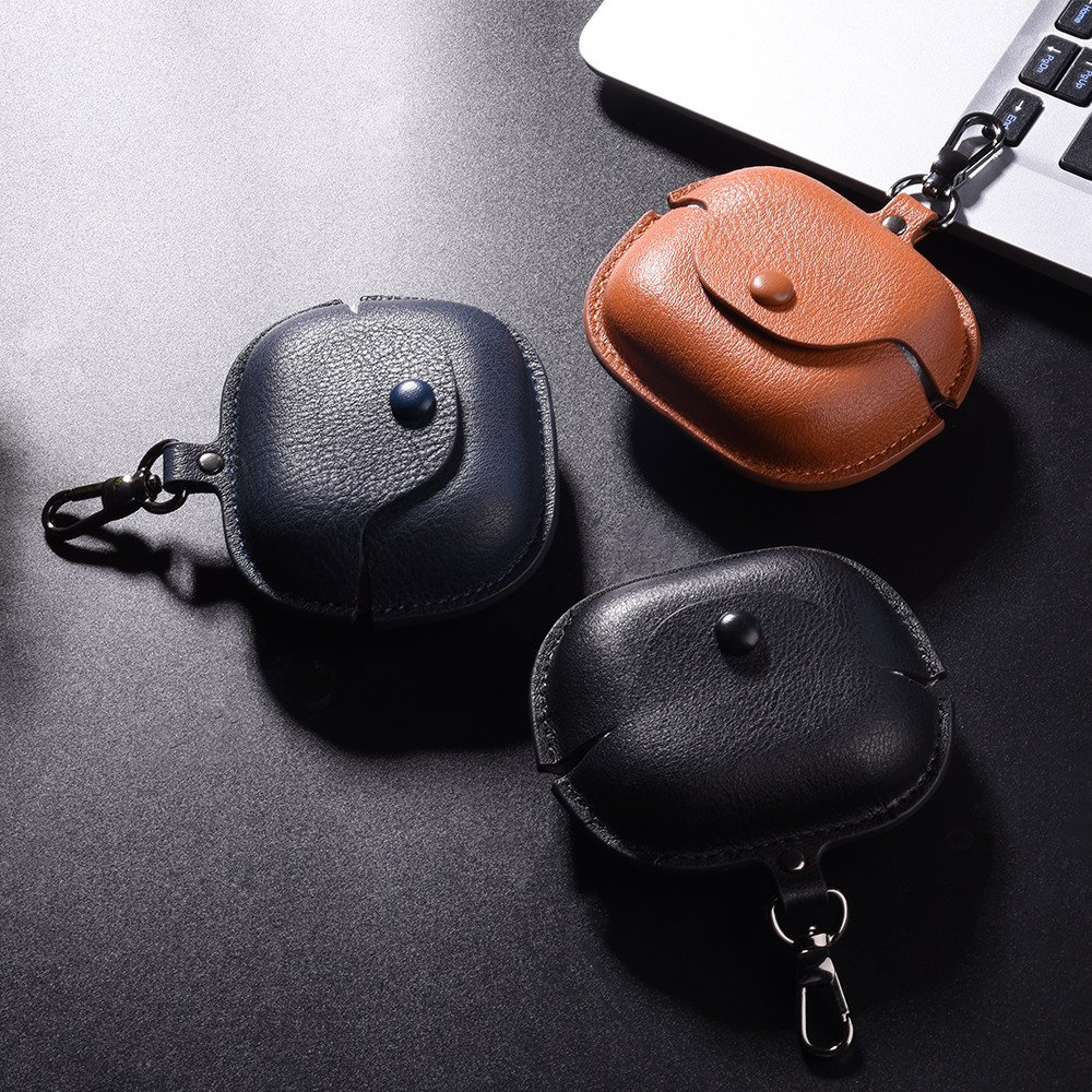 适用魔音Beats Powerbeats Pro 2无线蓝牙耳机充电仓保护套高级皮套防摔软壳个性商务时尚五金扣保护外壳男女