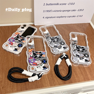 海贼王骷髅头适用oppofindn2flip手机壳航海王卡通创意路飞oppo find n2 flip硅胶软壳保护套防摔全包FindN2