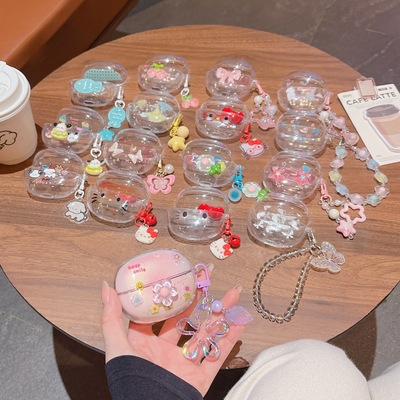 适用荣耀亲选LCHSE2Pro无线蓝牙耳机保护套荣耀lchse2pro耳机保护壳透明卡通小狗新款外壳盒充电舱软壳防摔