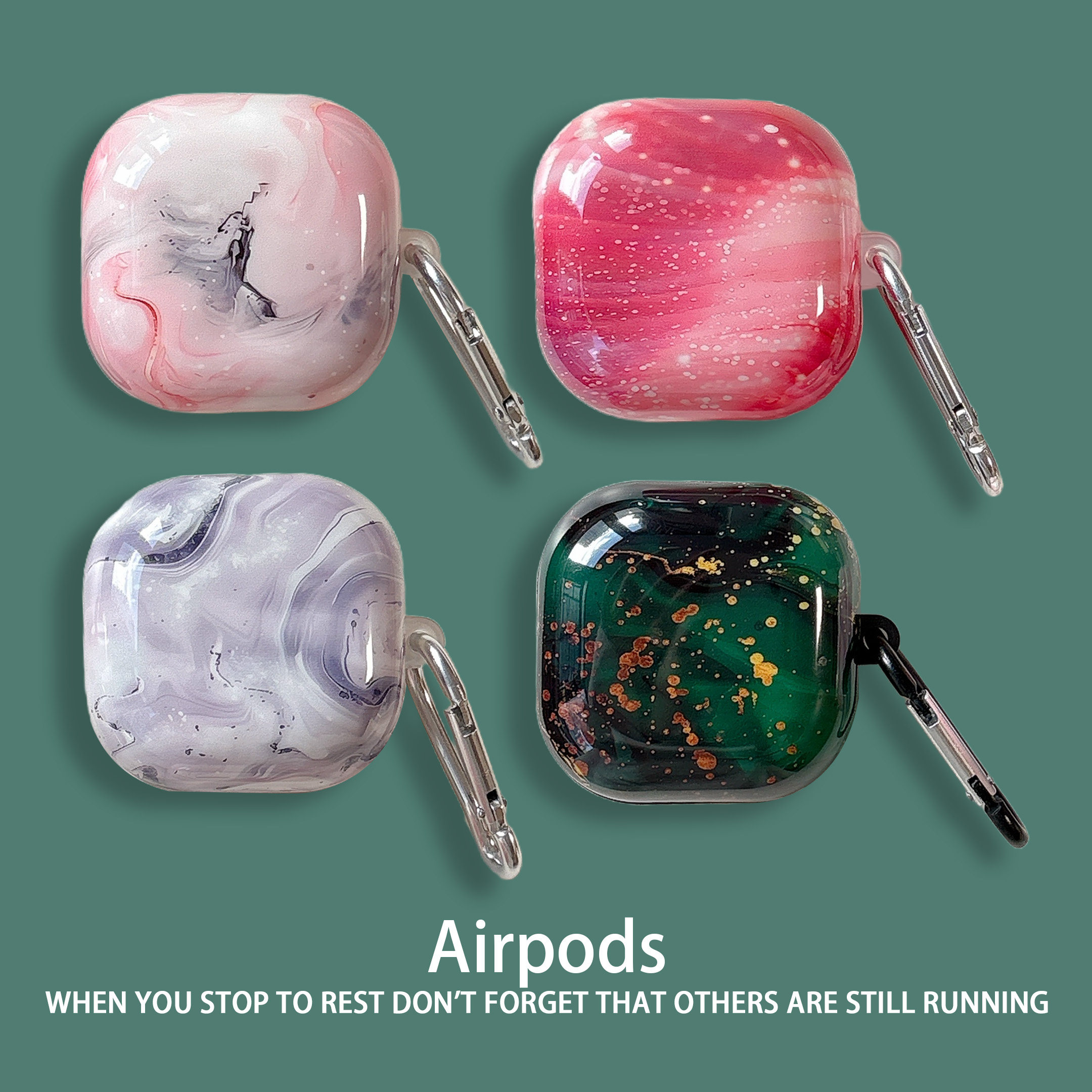 适用三星budsFE蓝牙无线耳机高级大理石纹保护套budslive简约个性创意buds2pro男女时尚新款防摔耳机套buds2