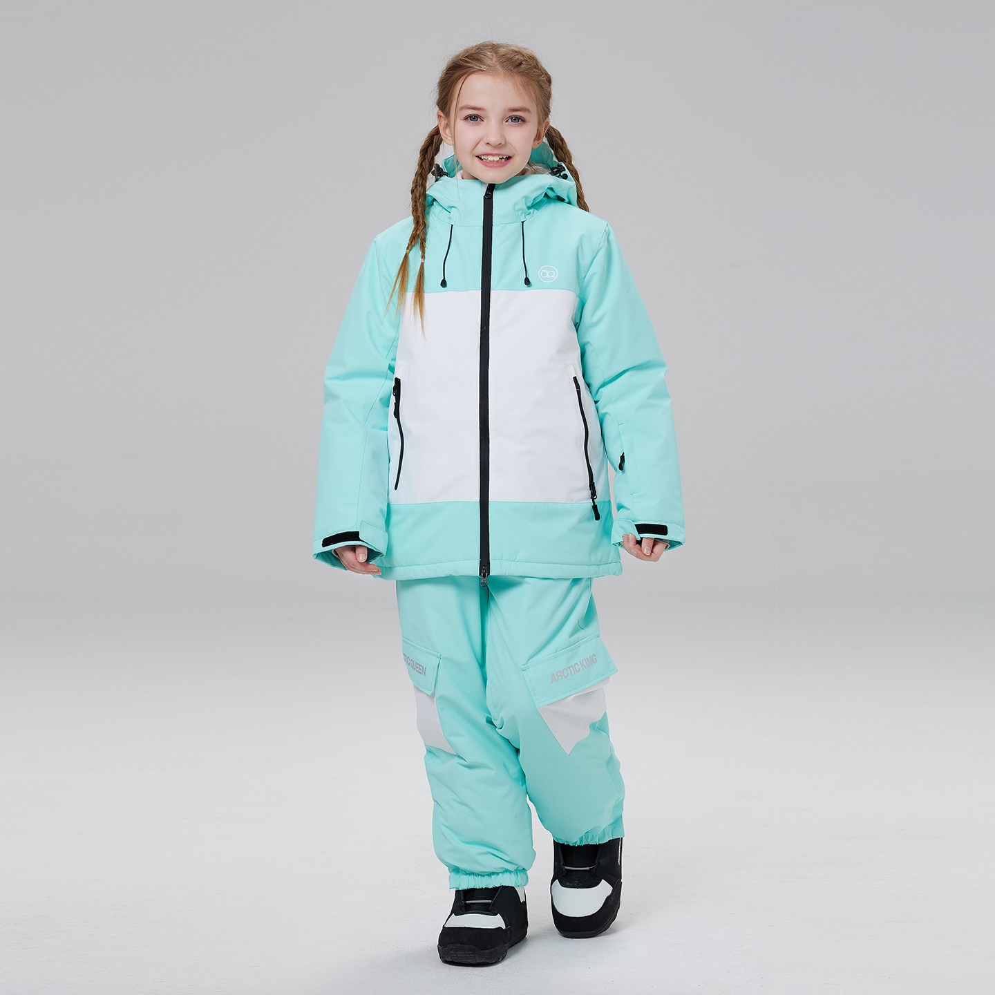 儿童滑雪服套装男童女童冬季户外防水保暖加厚单板双板儿童滑雪服