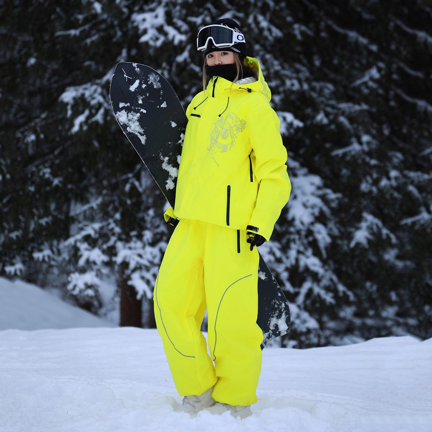 滑雪服女套装男款冬季防风防水保暖滑雪衣裤单板双板滑雪服套装