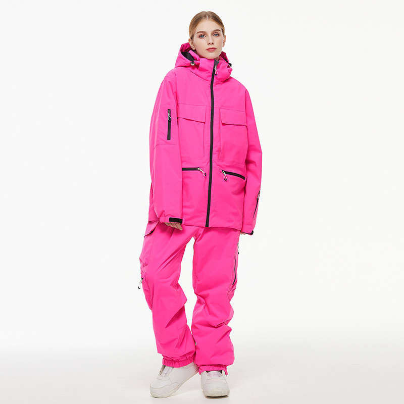 滑雪服女套装男款冬季防风防水加厚保暖单板滑雪衣裤滑雪服套装