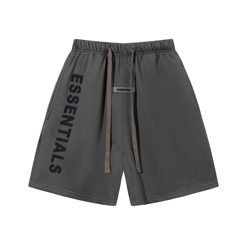 thumbnail for American FOG double line ESSENTIALS three-dimensional letter five-point pants high street casual sports shorts loose men's INS