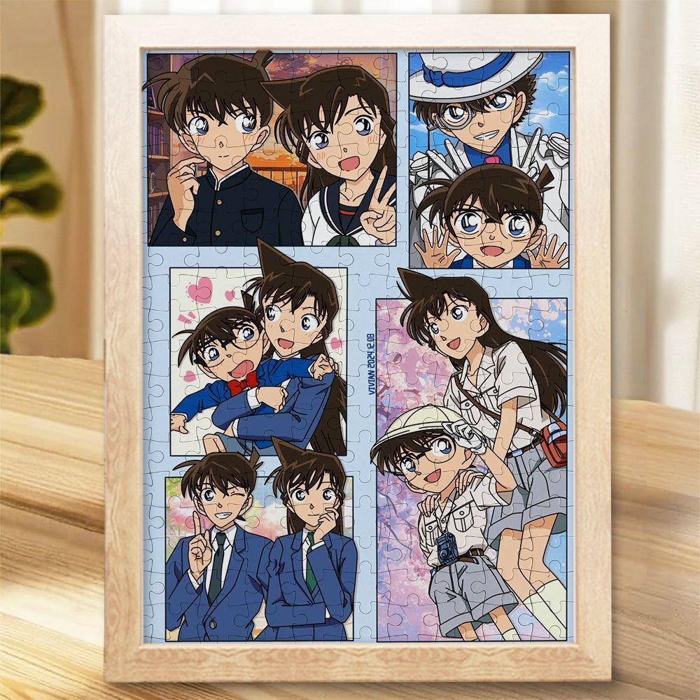 名侦探柯南星夜拼图100片带相框