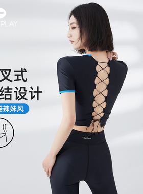 AquaPlay分体泳衣女显瘦泡温泉游泳衣防晒分体式专业游泳温泉女士