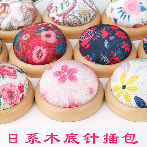 海绵芯针扎便携木底针扎刺绣工具