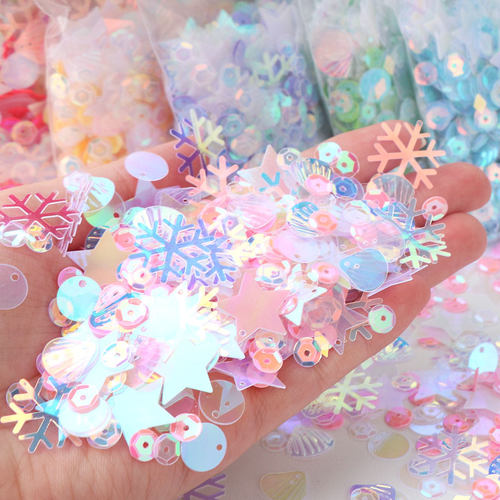 饰品区DIY手工小亮片美甲彩色