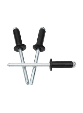 黑色圆头铝铆钉M2.4M3.2M4M5抽芯铆钉铝拉铆钉装潢钉5x6x10x12x30