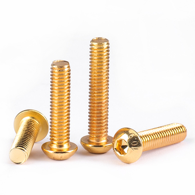 10.9级镀钛金圆头内六角高强度