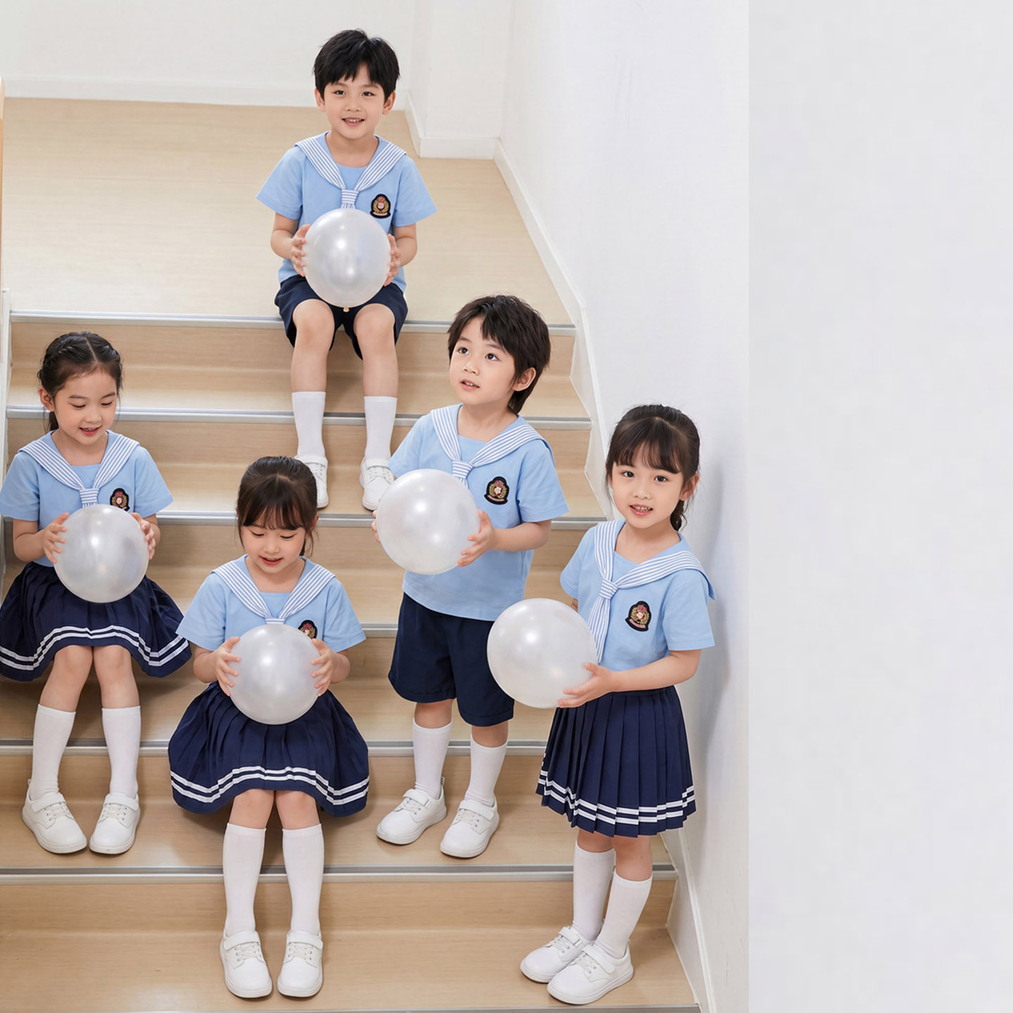 六一儿童演出服幼儿园园服毕业照海军风小学生班服运动会合唱套装