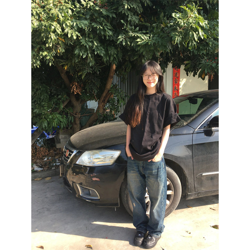 纯色正肩短袖t恤女2025早春新款百搭休闲上衣宽松显瘦半袖打底衫,女装/女士精品,T恤,淘宝优惠券,粉丝福利购,淘宝优惠卷