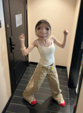 白色纯欲吊带背心女夏季外穿显瘦带胸垫一体内搭美背无袖打底上衣