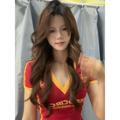 独特别致设计感正肩上衣服 t恤女2024夏季 美式 复古辣妹v领紧身短袖