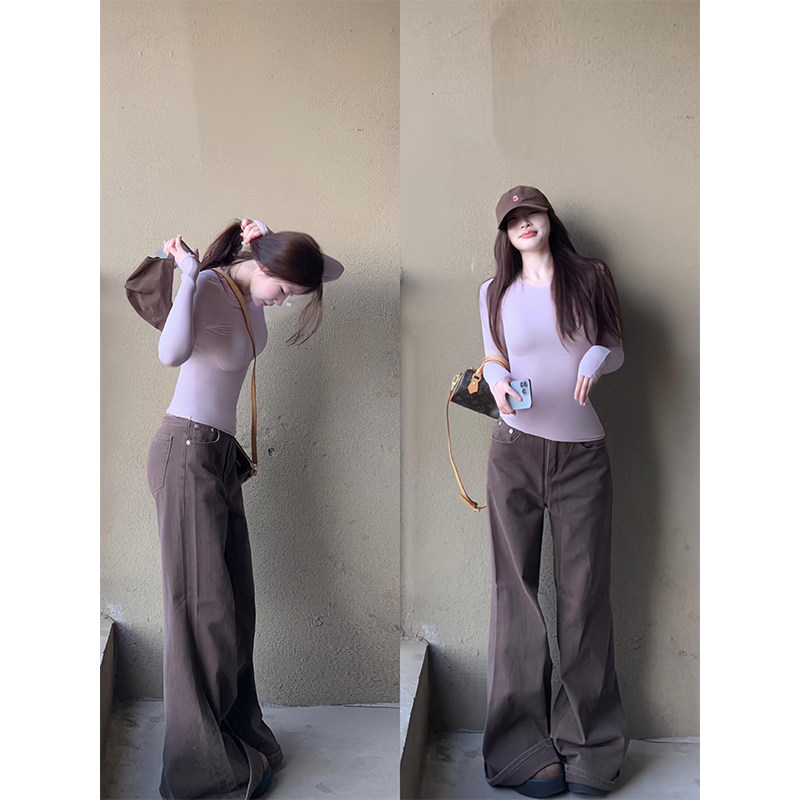 轻薄塑形弹力修身长袖t恤女秋季运动正肩紧身粉色内搭打底衫上衣,女装/女士精品,T恤,淘宝优惠券,粉丝福利购,淘宝优惠卷