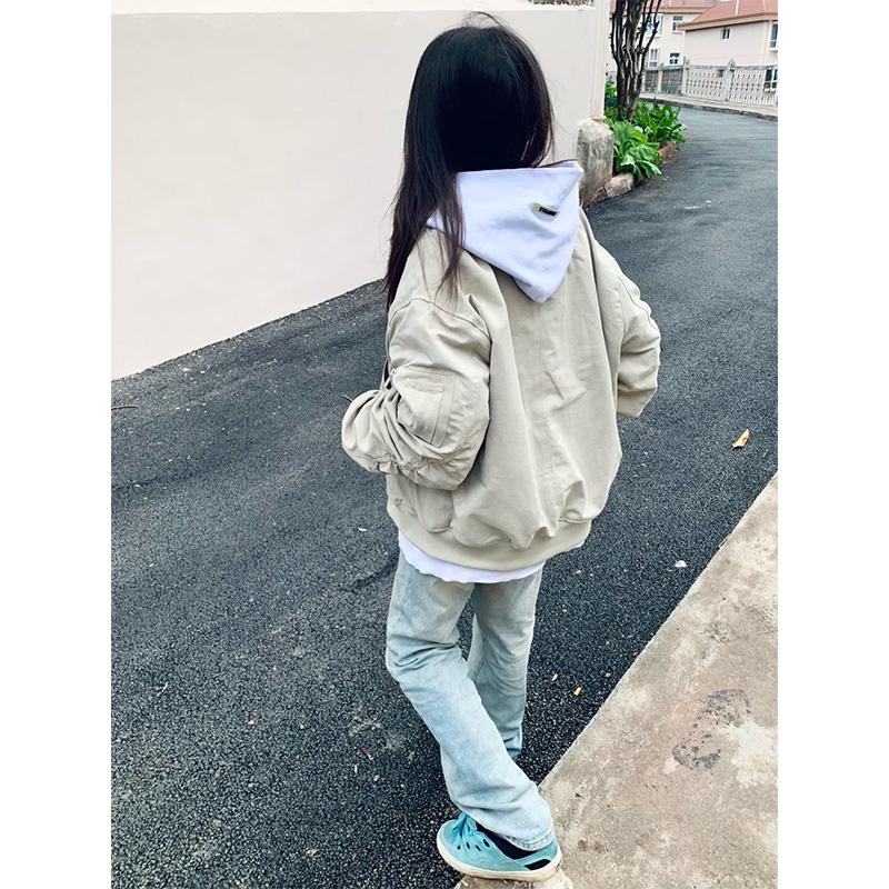 美式复古飞行员棒球服外套女春秋