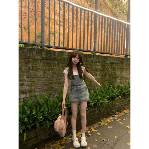 减龄小个子背带裙女夏季2025新款