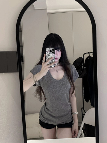 Серый V-образный теннисный теннисный передний плеч