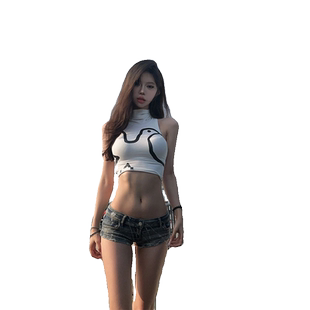 欧美风性感修身白色吊带背心女夏季内搭显瘦外穿短款露脐无袖上衣