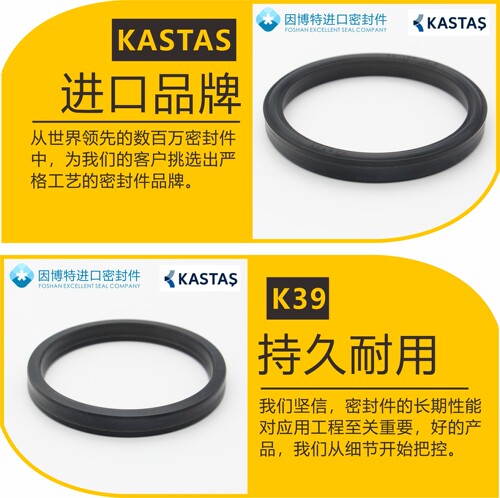 进口KASTAS夹布油封K39 25*33*6.3 S8型杆用28*36*6.3密封圈