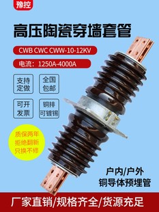 20KV CWW 1500A2500A3150A4000A陶瓷穿墙套管铜导体预埋 CWB CWC