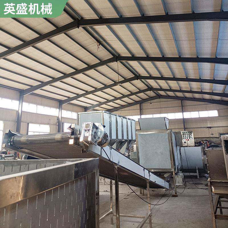 网带式连续坚果烘烤机五香花生米生产线烘干设备食品烘干机厂家