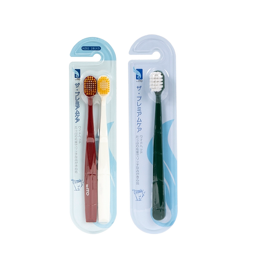 ITO艾特柔宽头成人牙刷3支