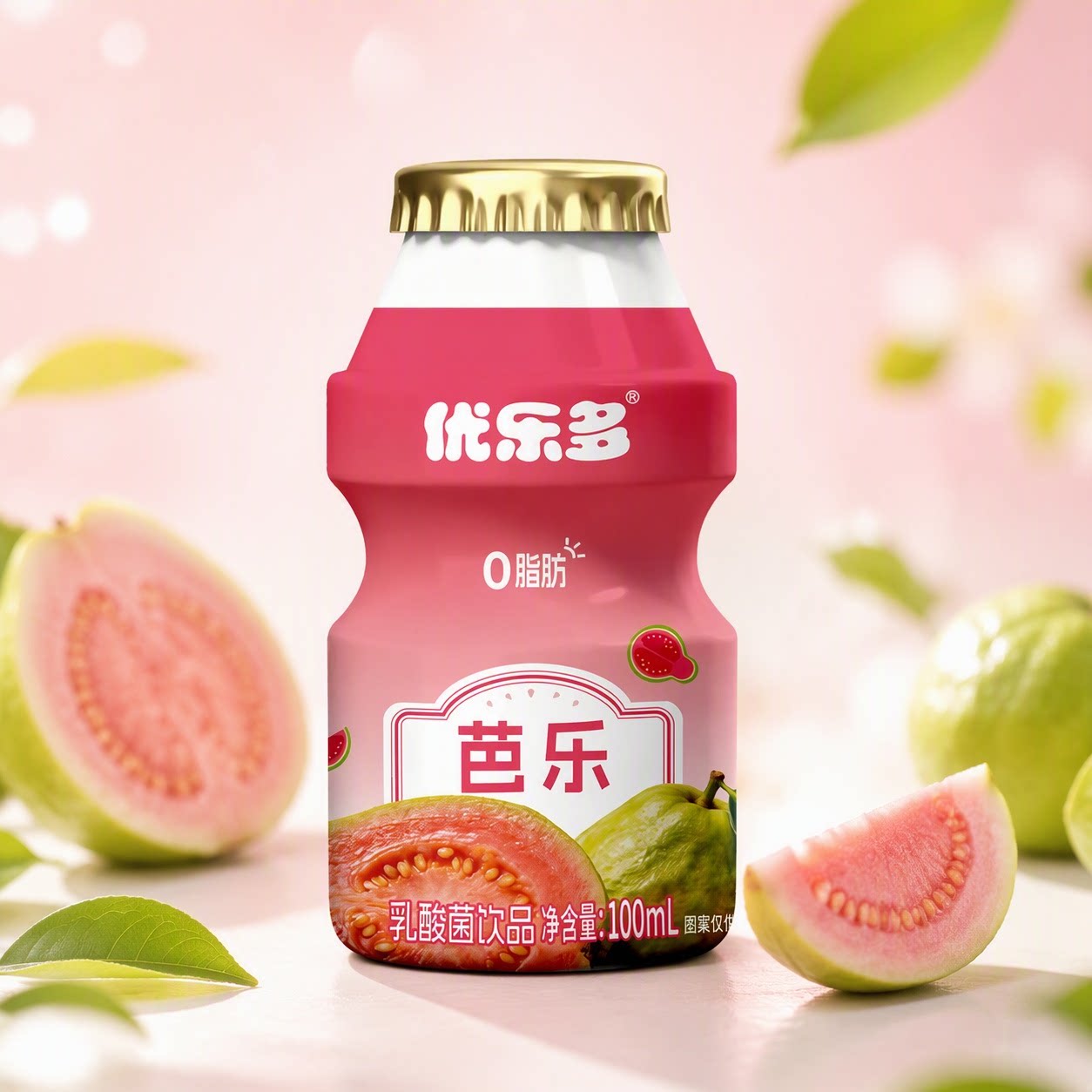 优乐多芭乐乳酸菌饮品100ml*12瓶