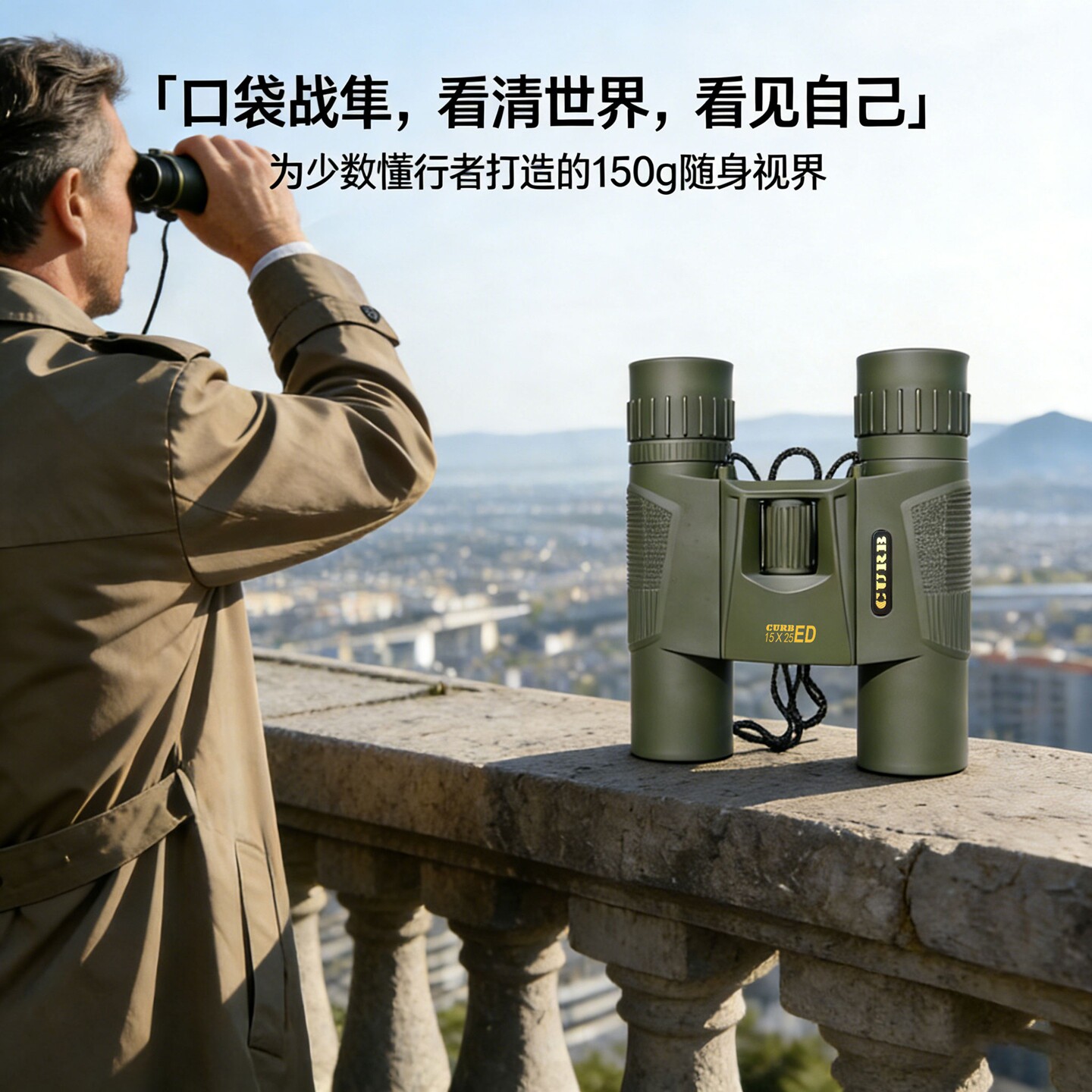 德国curb双筒望远镜高倍高清专业级户外演唱会日夜两用成人夜视