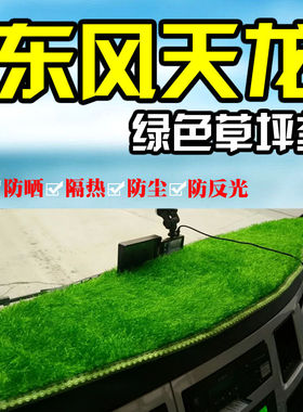 东风天龙旗舰货车用品配件改装饰内饰商用车仪表台绿色草坪避光垫