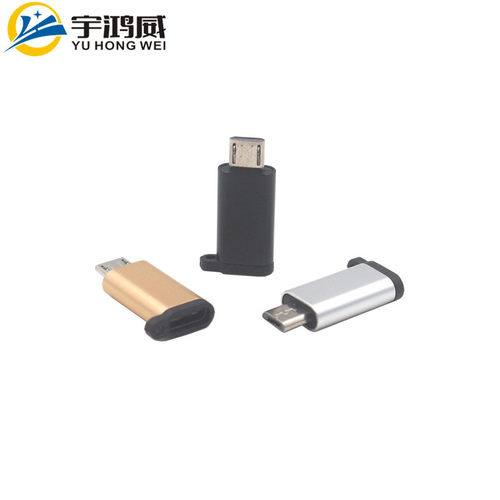 安卓公转type-c母数据线手机转接头TYPE-C转换头type-c数据转接头