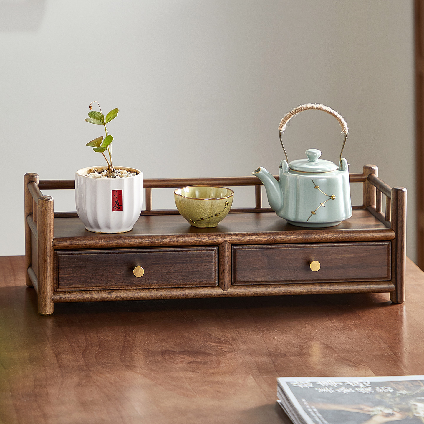 忆壶茶多功能桌面茶具摆件置物架