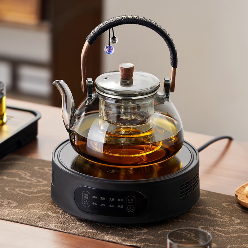玻璃煮茶壶电陶炉煮茶器加热耐高温泡茶壶家用大容量烧水壶茶具