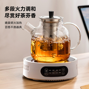 忆壶茶大容量泡茶壶耐高温加厚玻璃煮茶壶电陶炉家用分离花茶壶
