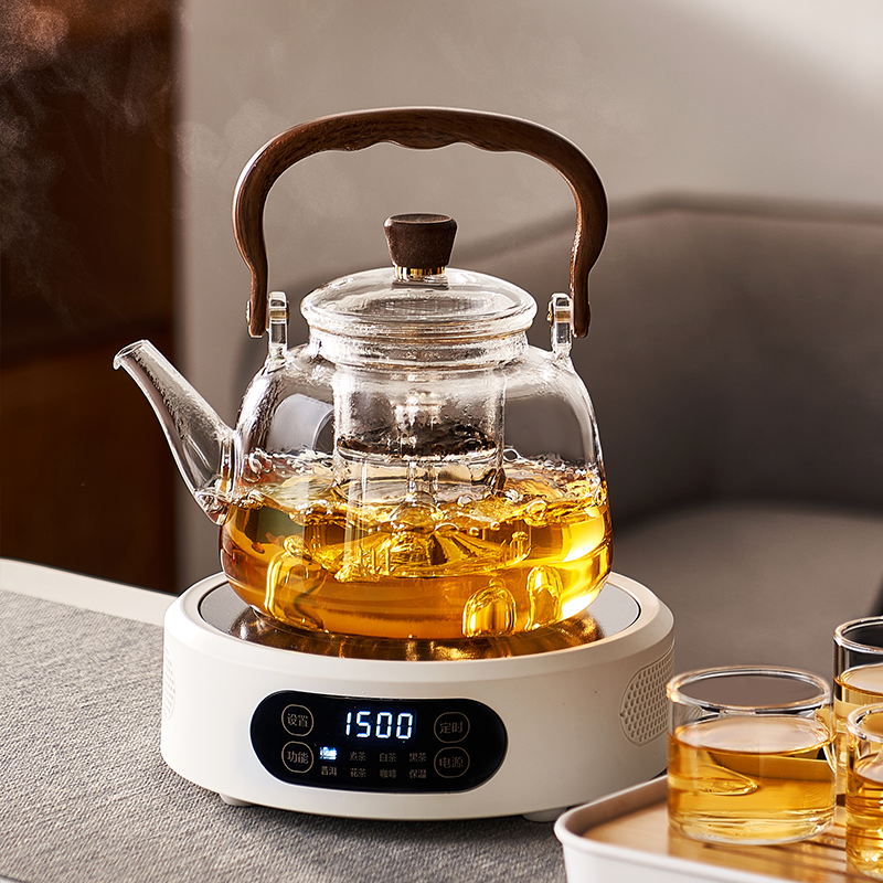 忆壶茶玻璃煮茶壶电陶炉专用烧水壶2025新款加厚提梁泡花茶壶套装