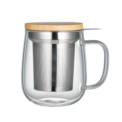 日式茶水分离泡茶杯玻璃杯新款