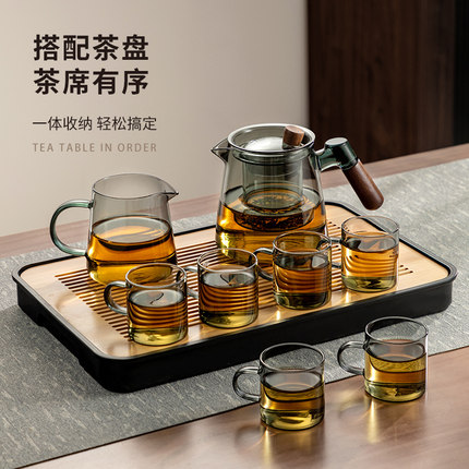 忆壶茶玻璃茶具套装家用轻奢高档泡茶壶喝茶杯办公室套装2026新款