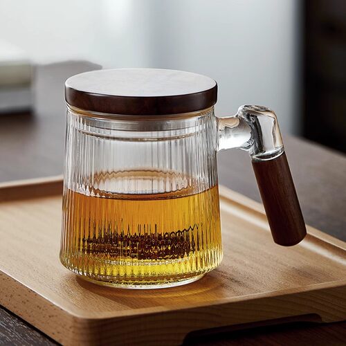 忆壶茶竖纹新款茶水分离泡茶杯
