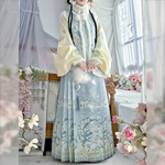 翡缇兰_铃兰咩咩 原创明制汉服女2025新款冬季加厚比甲马面裙古装